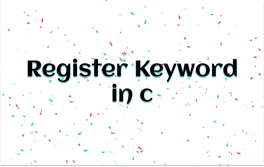 register keyword